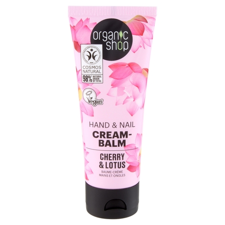 organic shop Hand & Nail Cream-Balm Cherry & Lotus 75 ml